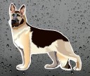 Duitse herder autosticker 10