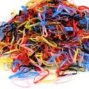 Dünne Haargummis 1000 Stück aus elastischem Kunststoff Für Zöpfe, Pferdeschwänze und dekorative Frisuren Wiederverwendbar Großes Vorratsangebot 2