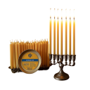 Dunne kaarsen van bijenwas 25 stuks 16 x 0,5 cm natuurlijke kegelvormige kaarsen gele zonder parfum voor verjaardagen en decoratie 3