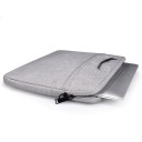 Dünne Notebooktasche mit Griffen und abnehmbarem Schultergurt Vorderes Reißverschlussfach für Kleinigkeiten Polyesterstoff Für die Arbeit 9