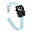 Dunne siliconen band voor Apple Watch 42 mm 44 mm 45 mm 46 mm 49 mm Licht ademend zacht sportbandje compatibel met meerdere modellen 12