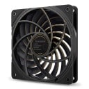 Dunne ventilator voor computerbehuizing 120 x 120 x 15 mm TL-B12015 EXTREM met 4-pin connector zwart met gouden rand voor compacte pc 3