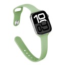 Dünner Silikonarmband für Apple Watch S10 42 mm und 38 mm 40 mm 41 mm Leicht atmungsaktiv weiches Ersatzarmband kompatibel mit mehreren Modellen für Sport und den täglichen Gebrauch 19