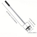 Durable Metal Film Punch for Greenhouses 44–75x9x11 cm Hand Gardening Tool for Punching Plastic Films for Maintenance and Cultivation 2