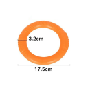 Durable Rubber Flying Ring for Dogs 17.5 cm Throwing Toy for Fetch Training and Water Games for Small Medium and Large Dogs 8