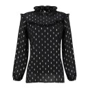 Durchsichtige Damenbluse mit Muster 1