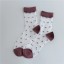 Durchsichtige Damensocken mit Punkten 17