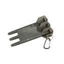 Durchsichtige Kunststoffbox für Darts 17x8,5 cm robustes Etui mit Schlüsselanhänger für Softtips und Pfeile bis 7 mm tragbares Zubehör für Darts 3