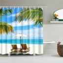 Duschdraperi med strandtema 3
