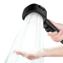 Duschkopf mit 3 Modi, starker Druck, Hochdruck-Badezimmerdusche, Pulsregen, Mischmodus, verstellbarer Kopf 5