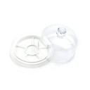 Dust Cover for Watches with 6 Compartments Dust Cover with Transparent Lid and Plastic Base Protection for Watch Parts During Repairs 2