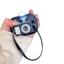 Duurzaam beschermhoesje voor AirPods 1 2 met strap en 3D camera ontwerp, zachte siliconen hoes voor AirPods met camera 5