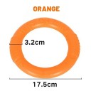 Duurzame rubberen vliegende ring voor honden 17,5 cm Speelgoed voor gooien, apporteren, training en wateractiviteiten voor kleine, middelgrote en grote honden 4