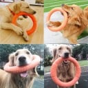 Duurzame rubberen vliegende ring voor honden 17,5 cm Speelgoed voor gooien, apporteren, training en wateractiviteiten voor kleine, middelgrote 7