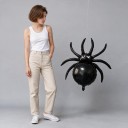Duży balon w kształcie pająka dekoracja Halloween 78 x 82 cm Balon foliowy Czarny Dekoracja na imprezę Halloween i straszne przyjęcia 6