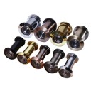 Dveřní kukátko 220° širokoúhlý průzor 16 mm optická čočka ABS bezpečnostní průzor pro vstupní dveře kontrola návštěvníků 9