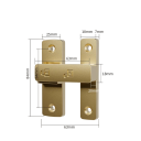 Dveřní západka 180° polohovací zámek 84 × 63 mm litá nerezová ocel otočný mechanismus pro dveře, branky a nábytek 4