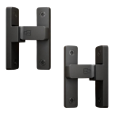 Dveřní západka 90° polohovací zámek 84 × 50 mm litá nerezová ocel otočný mechanismus pro dveře, branky a nábytek 1