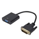 DVI-D Male to VGA Female Adapter with Cable for Connecting a Monitor or Projector with VGA Input Length 26 cm Securing Screws Black 5
