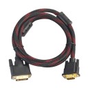 DVI-han til VGA-han-adapter Kabel 1,5 m Tekstilflet Holdbart design Videooverførsel i høj kvalitet Til skærme, projektorer, grafikkort 3