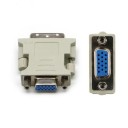 DVI-I hane till VGA hona adapter för att ansluta en monitor med VGA-ingång till DVI-I-utgången Upplösning upp till 1080p Full HD Kompakt adapter 2