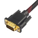 DVI Male to VGA Male Cable 1.5 m Textile Braiding Durable Design High-Quality Video Transfer for Monitors Projectors Graphics Cards 5