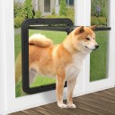 Dvířka pro psy a kočky se čtyřmi režimy průchodu Rozměr 26 x 29 cm Klapka se síťovinou a posuvné západky ve spodní části rámu 1