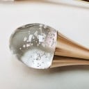 Dvojité závesné LED svietidlo v tvare kvapky s bublinkovým akrylom v Nordic štýle, teplá biela, výška kvapiek 34 cm, do spálne alebo jedálne 3