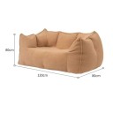 Dvojmístná sedačka pohodlný gauč 120x80x80 cm s měkkým čalouněním do obývacího pokoje, malá pohovka s designovými prošíváními 5