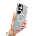 Dvoubarevný kryt na Samsung Galaxy S24 S magnetickým bezdrátovým nabíjením Ochrana fotoaparátu Ochranné pouzdro na mobil S24 Na každý den 7