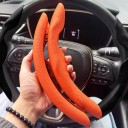 Dvoudielny návlek na volant 38 cm s ventilačnou perforáciou Protiskluzové bočné úchopy Pre guľatý aj D volant do auta 9