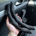 Dvoudílný návlek na volant 38 cm s ventilační perforací Protiskluzové boční úchopy Pro kulatý i D volant do auta 4
