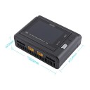 Dvoukanálová DC vyvažovací nabíječka M8D s dotykovým IPS displejem 3,5 palce, 2x 30 A, 2x 800 W, podpora 1-8S, 13 x 9,7 x 4,2 cm 4