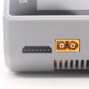 Dvoukanálová vyvažovací nabíječka D6 Pro s dotykovým displejem, 2x 15 A, AC 200 W / DC 650 W, rozměr 10,8 x 10,5 x 7,6 cm, EU zástrčka 3