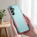 Dvouvrstvý ochranný kryt na Samsung Galaxy A15 5G Zvýšený okraj kolem displeje 1,3 mm a fotoaparátu 0,8 mm Obal na mobil pro běžné nošení 3