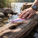 Dykende wobler minnow 5,2 cm 4,5 g Lille jerkbait med vægtfordeling og 3D øjne To trekroge Til spinnefiskeri efter rovfisk 8