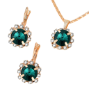 Dynamic Set Necklace Earrings Bracelet Ring Zinc Alloy Women's Fashion Set Elegant Versatile Combination 2