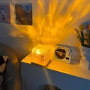 Dynamisk roterende krystalflammelampe 16 farver dekorativ LED-lampe soveværelse stue atmosfærisk lys 2