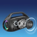 Δυνατός φορητός Bluetooth ηχείο 42 x 19,3 x 22,8 εκ. 90 W 2.1 κανάλι IPX6 αδιάβροχο με λαβή και ιμάντα 2