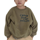 Dziecięca bluza Create Your Own Sunshine Unisex styl streetwear Bawełna i poliester Okrągły dekolt Jednokolorowa bluza dla chłopców i dziewcząt 3