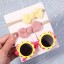 Dziecięce okulary przeciwsłoneczne w kształcie kwiatka z kokardką 7