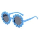 Dziecięce okulary przeciwsłoneczne z ozdobnymi kwiatkami Stylowe okulary dziecięce UV ochrona 125 x 57 mm Lekka oprawka Letnie modne 4