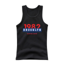 Dziecięcy bawełniany top z nadrukiem 1982 Brooklin Jednokolorowy t-shirt bez rękawów z okrągłym dekoltem Stylowy letni top dla chłopców i dziewcząt Różne kolory 2