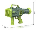 Dziecięcy pistolet dinozaur na bańki 52 otwory Elektryczny pistolet na bańki do gier na świeżym powietrzu, imprez i wesel, prezent dla dzieci 2