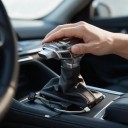 Dźwignia zmiany biegów z LED wskaźnikiem biegów i manżetą, kryształowa, czerwona LED, do automatycznej skrzyni biegów Audi A4 A5 Q5 S5 2