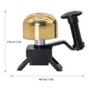 Dzwonek rowerowy retro 4,6 x 3,7 cm Metalowy dzwonek rowerowy na kierownicę Głośny dźwięk Sygnał ostrzegawczy Klasyczny design Akcesorium 5