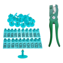 Ear Tags for Livestock and Applicator Gun Ear Tags 100 pcs 101 - 200 3