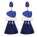 Earrings with Stones and Tassels J2925 3