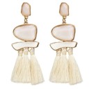 Earrings with Stones and Tassels J2925 1