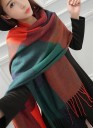Écharpe à carreaux d'hiver pour femmes J804 2